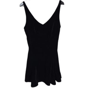 Vintage Victorias Secret Mini Dress Women Small Velvet Skater Babydoll 90s Y2K